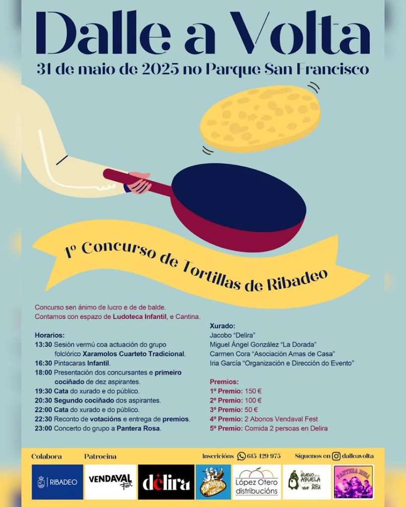 I Concurso de Tortillas (2025) en Ribadeo