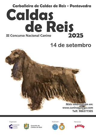 Fechas, información, programa, cartel, imágenes, mapa y ubicación de III Concurso Nacional Canino  en  Caldas de Reis