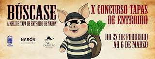 Fechas, información, programa, cartel, imágenes, mapa y ubicación de X Concurso Tapas de Entroido  en  Narón