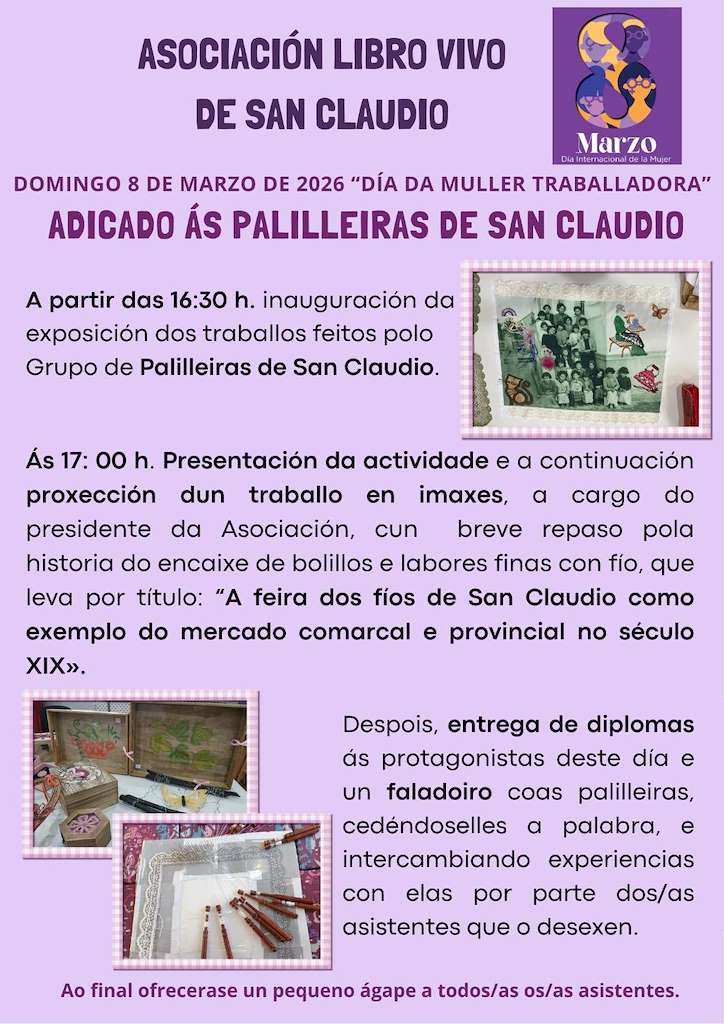 Conmemoración del Día de la Mujer Trabajadora (2026) en Ortigueira