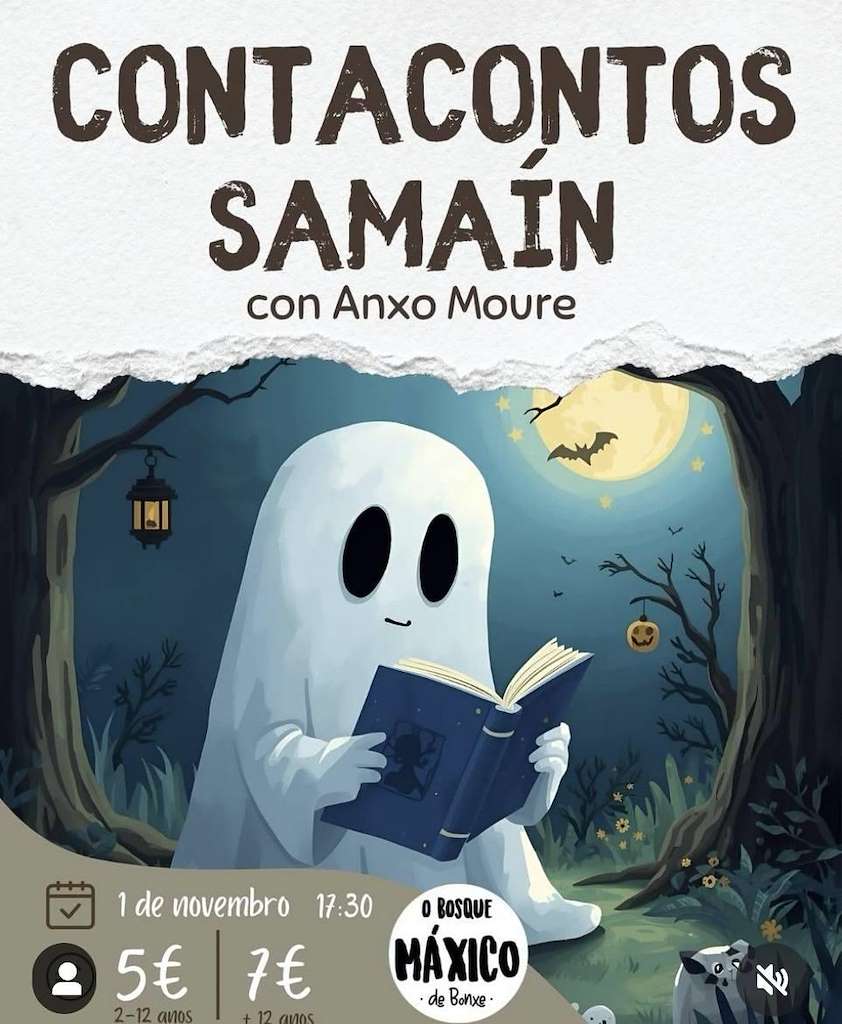 Contacontos de Samaín no Bosque Maxico de Bonxe en Outeiro de Rei
