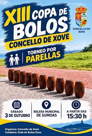 Fechas, información, programa, cartel, imágenes, mapa y ubicación de XIII Copa de Bolos (2026)  en  Xove