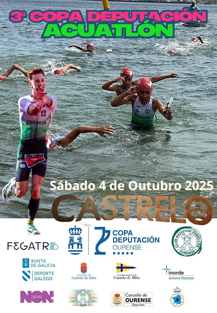III Copa Deputación Ourense de Acuatlón en Castrelo de Miño