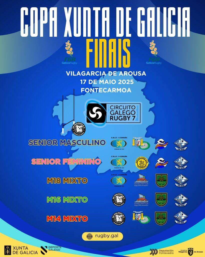 Copa Xunta de Galicia de Rugby (2025) en Vilagarcía de Arousa