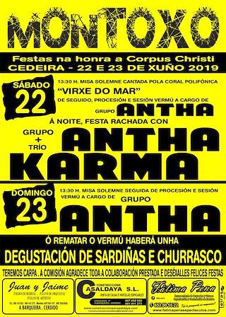 Corpus Christi de Montoxo en Cedeira