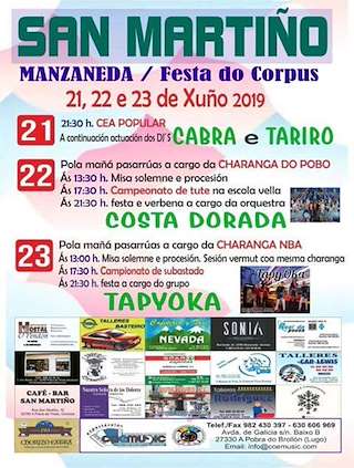 Corpus Christi de San Martiño (2026) en Manzaneda
