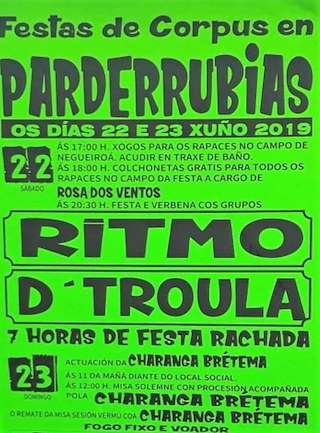 Corpus de Parderrubias en A Merca