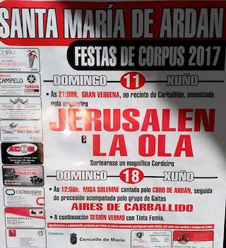 Corpus de Santa María de Ardán (2026) en Marín