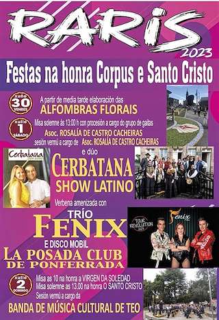 Corpus y Virgen de la Soledad de Rarís en Teo