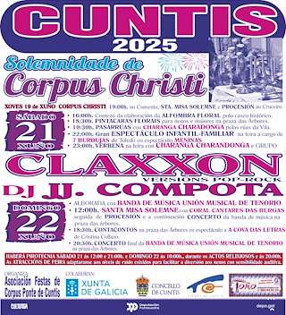 Fechas, información, programa, cartel, imágenes, mapa y ubicación de Corpus Christi  en  Cuntis