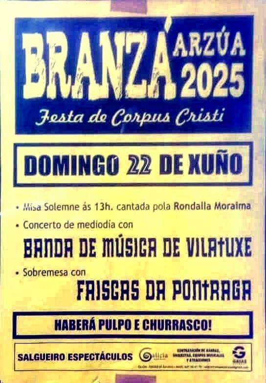 Corpus Christi de Branzá (2025) en Arzúa