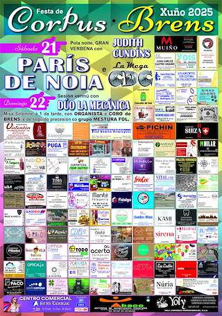 Fechas, información, programa, cartel, imágenes, mapa y ubicación de Corpus Christi de Brens  en  Cee