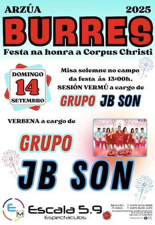 Fechas, información, programa, cartel, imágenes, mapa y ubicación de Corpus Christi de Burres  en  Arzúa