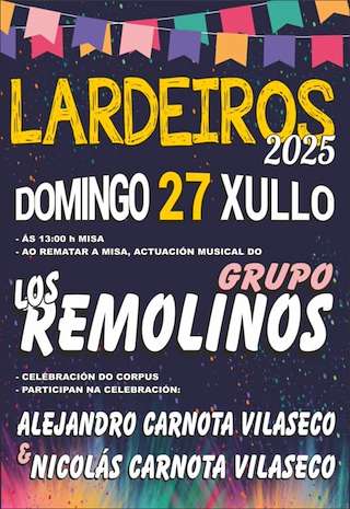 Fechas, información, programa, cartel, imágenes, mapa y ubicación de Corpus Christi de Lardeiros  en  O Pino