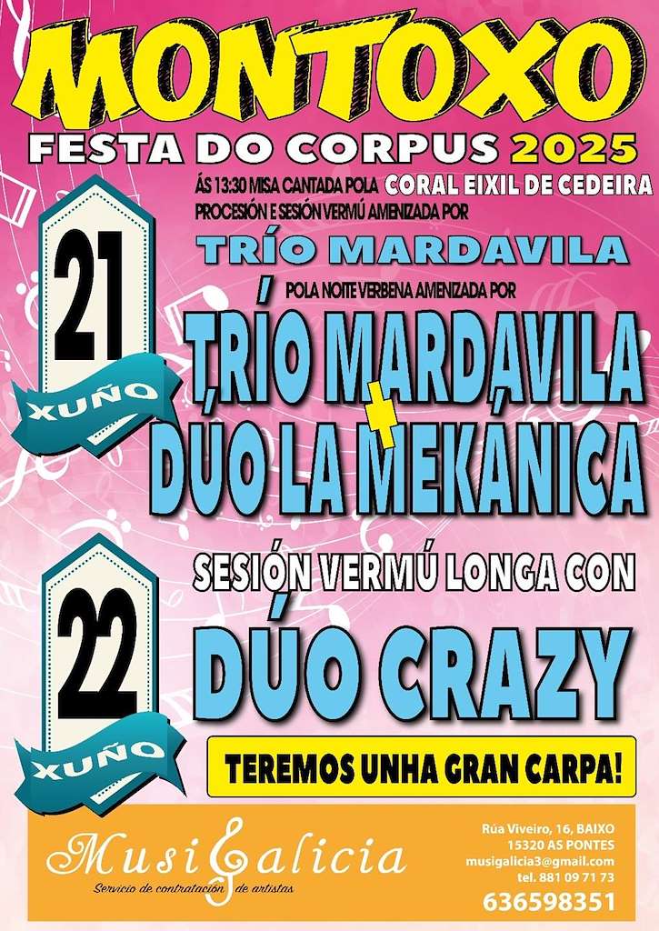Corpus Christi de Montoxo (2025) en Cedeira