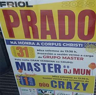 Fechas, información, programa, cartel, imágenes, mapa y ubicación de Corpus Christi de Prado  en  Friol