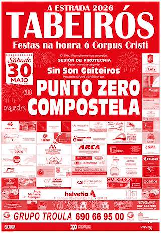 Fechas, información, programa, cartel, imágenes, mapa y ubicación de Corpus Christi de Tabeirós (2026)  en  A Estrada