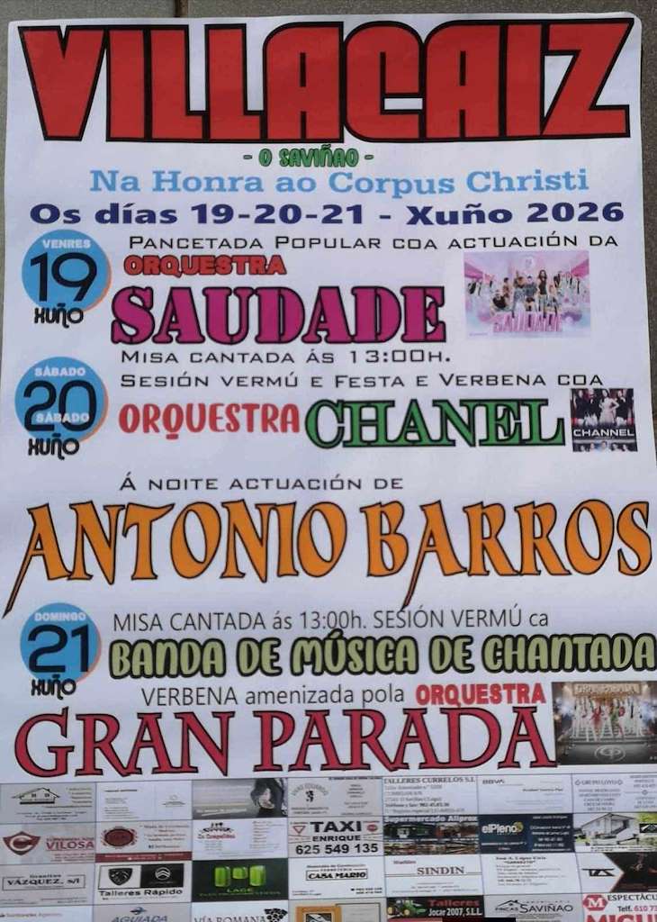 Corpus Christi de Villacaiz (2026) en O Saviñao