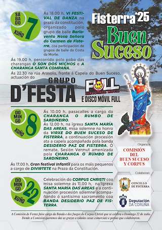 Fechas, información, programa, cartel, imágenes, mapa y ubicación de Corpus Christi  en  Fisterra