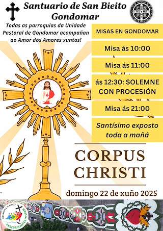 Fechas, información, programa, cartel, imágenes, mapa y ubicación de Corpus Christi  en  Gondomar