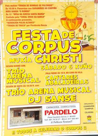 Fechas, información, programa, cartel, imágenes, mapa y ubicación de Corpus Christi (2026)  en  Muxía