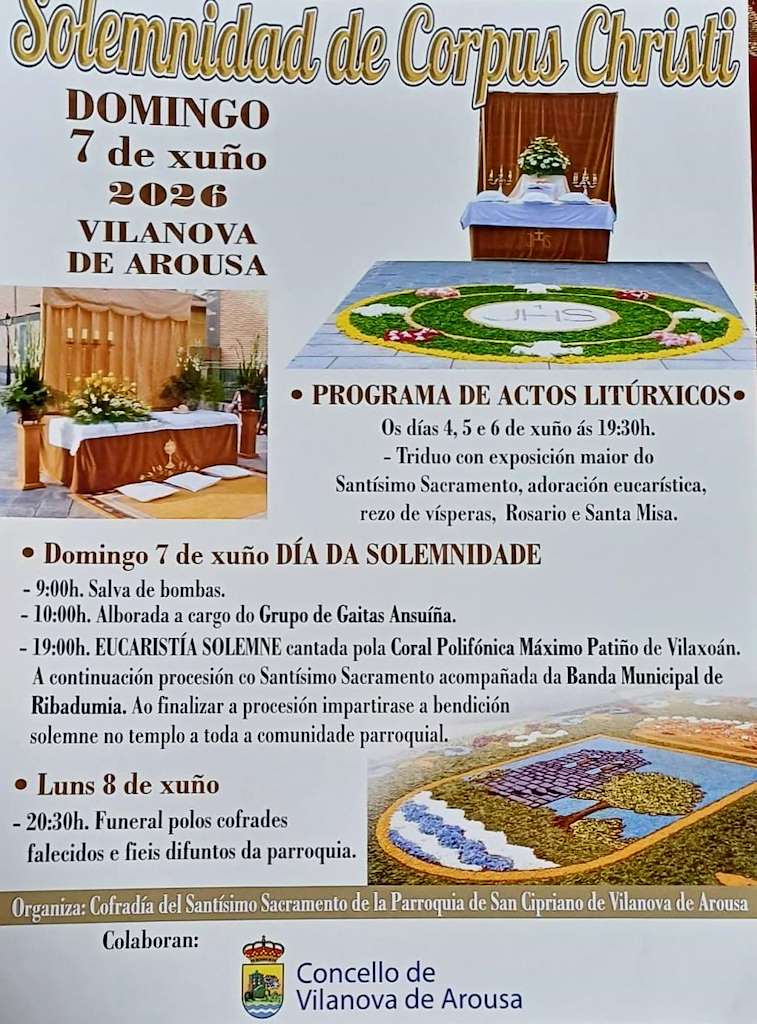 Corpus Christi (2026) en Vilanova de Arousa