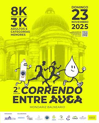 Fechas, información, programa, cartel, imágenes, mapa y ubicación de II Correndo Entre Auga (2025) en Mondariz-Balneario