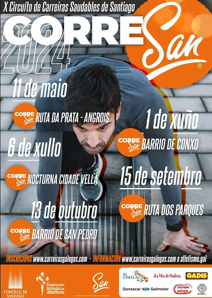 X Corresan Nocturna Cidade Vella en Santiago de Compostela