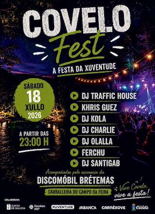 Fechas, información, programa, cartel, imágenes, mapa y ubicación de Covelo Fest - Festa da Xuventude (2026)
