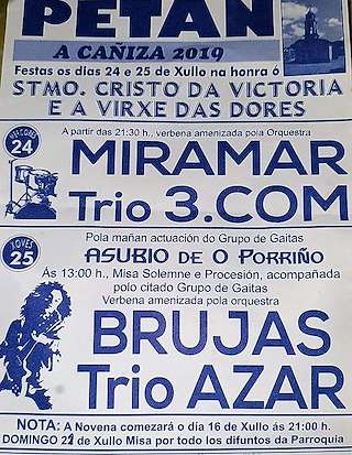 Cristo da Vitoria e Virxe das Dores de Petán en A Cañiza