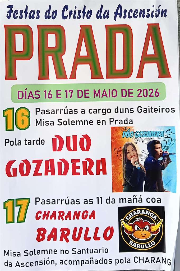 Cristo da Ascensión de Prada (2026) en A Veiga