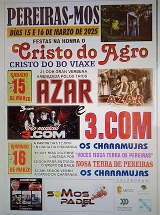 Fechas, información, programa, cartel, imágenes, mapa y ubicación de Cristo do Agro de Pereiras (2026)  en  Mos