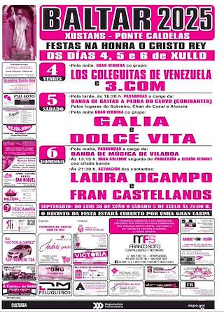 Fechas, información, programa, cartel, imágenes, mapa y ubicación de Cristo Rey de Baltar  en  Ponte Caldelas