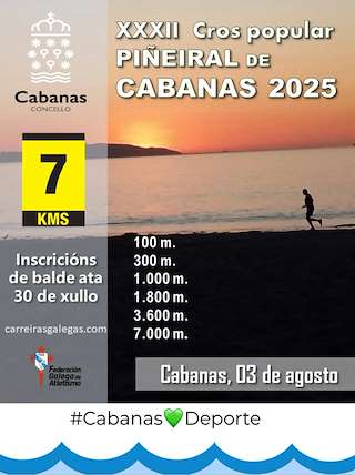 Fechas, información, programa, cartel, imágenes, mapa y ubicación de XXXII Cros Popular de Piñeiral   en  Cabanas