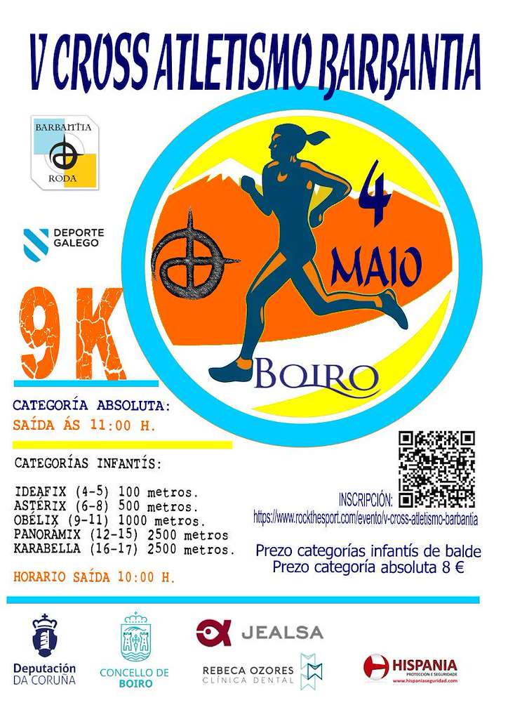 V Cross Atletismo Barbantia (2025) en Boiro