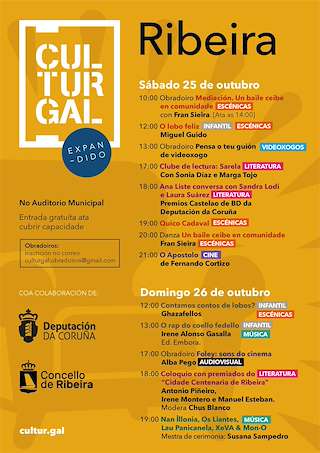 Fechas, información, programa, cartel, imágenes, mapa y ubicación de Culturgal Expandido (2025)  en  Ribeira