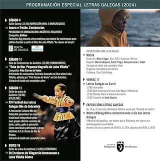 Día das Letras Galegas (2026) en Vilagarcía de Arousa