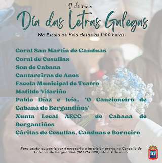 Letras Galegas (2026) en Cabana de Bergantiños