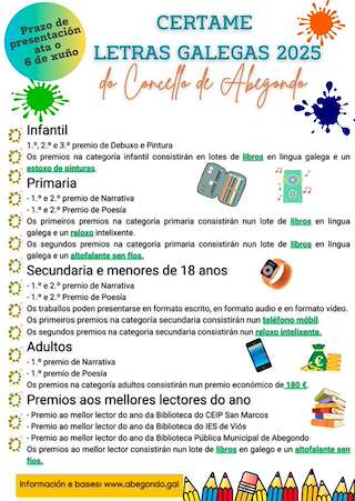 Letras Galegas (2026) en Abegondo