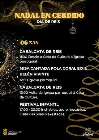Cabalgata de los Reyes (2027) en Cerdido