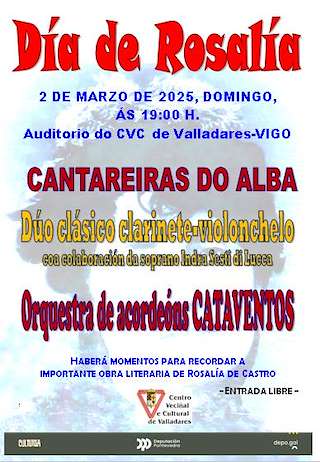 Día de Rosalía de Valladares en Vigo
