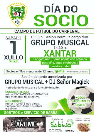 Día do Socio do SDC Teixeiro en Curtis