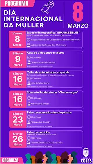 Día Internacional de la Mujer en Coles