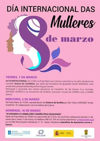 Día Internacional de la Mujer (2026) en O Carballiño
