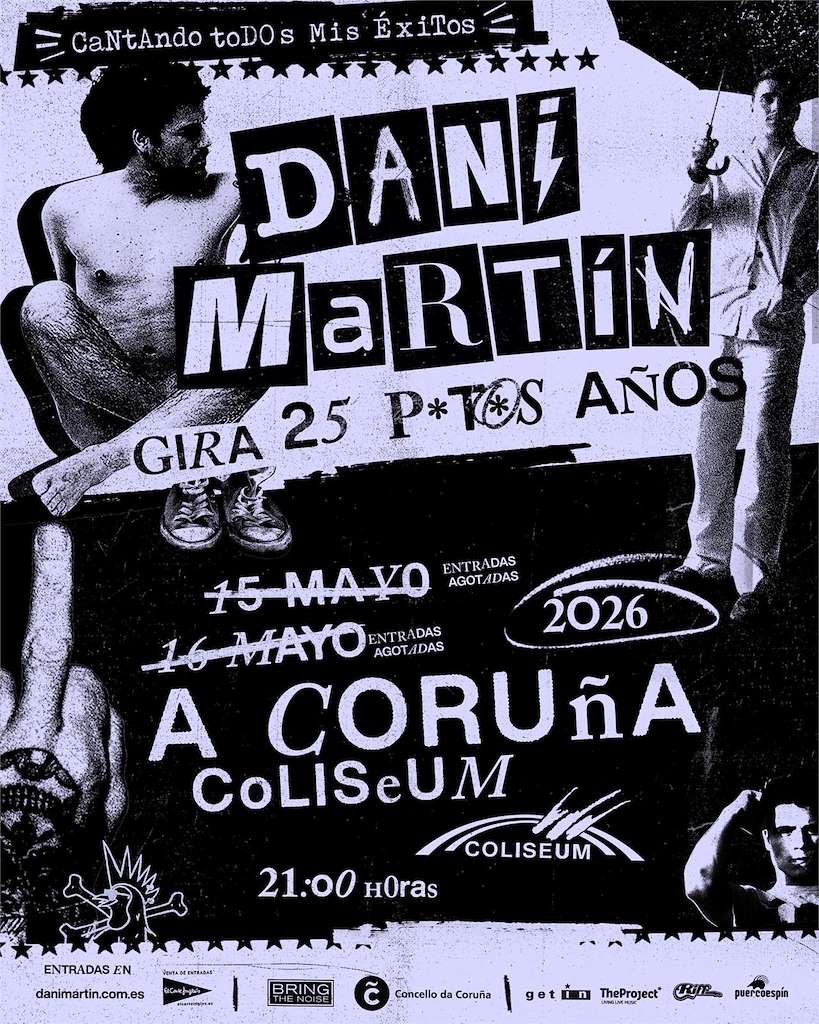 Dani Martín - Gira 25 P*tos Años (2026) en A Coruña