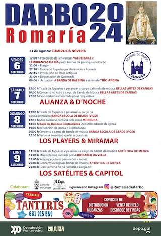 Danzas Ancestrais de Darbo - Tradicional Romería de Darbo (2026) en Cangas de Morrazo