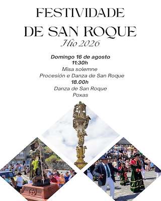 Fechas, información, programa, cartel, imágenes, mapa y ubicación de Danzas Ancestrais de San Roque (2026) en Cangas de Morrazo