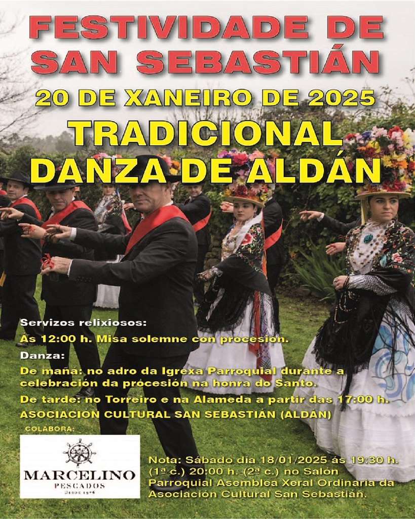 Danzas Ancestrais de San Sebastián (2025) en Cangas