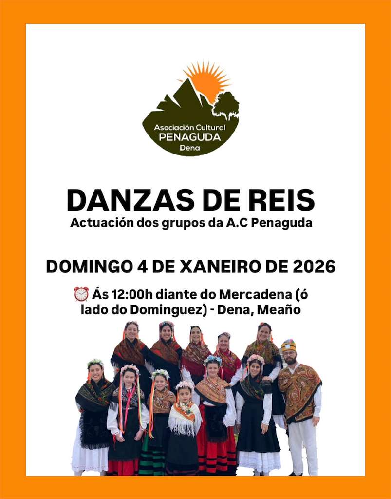 Danzas de Reis de Dena (2026) en Meaño