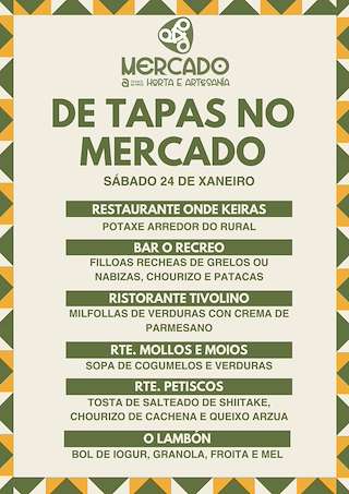 Fechas, información, programa, cartel, imágenes, mapa y ubicación de De Tapas no Mercado (2026)  en  Ames